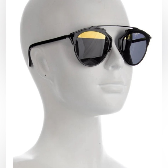 Authentic Christian Dior SoReal Womens/Unisex Black Round Sunglasses Shades main image 4